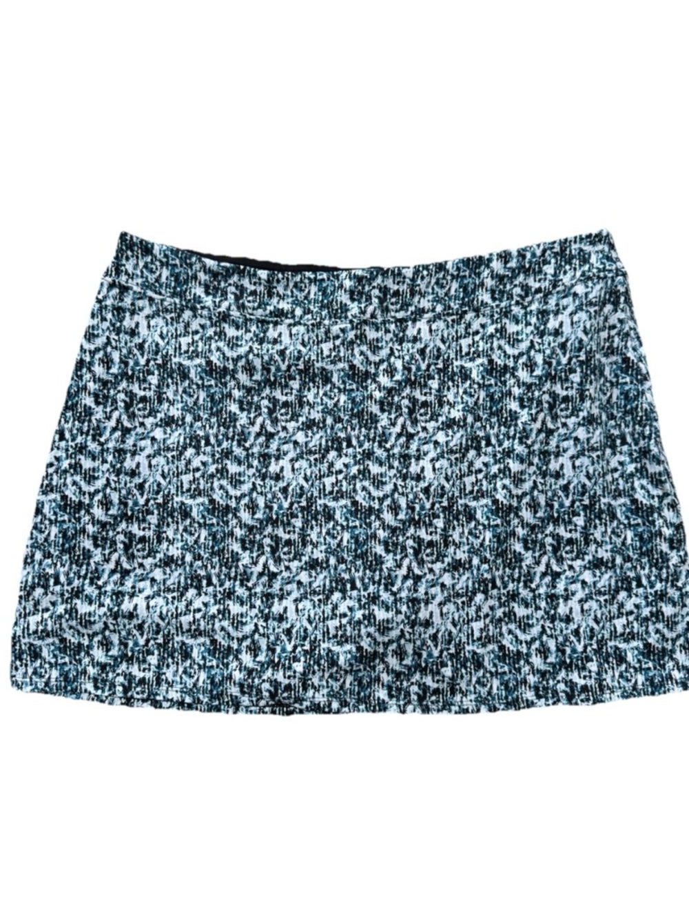 Tranquility Active Skirt XL Athletic Skort Black/Blue/White 36” Waist 16” Length